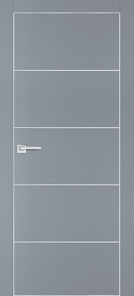 Фото Межкомнатная дверь PX-12  AL кромка с 4-х ст. Серый матовый