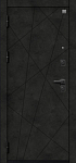 Дверь V-16 Черный муар + Бетон темный - Бетон светлый DIS007354 фото