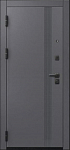 Дверь V-17 Черный муар + Кашемир графит - Кашемир грей DIS007355 фото