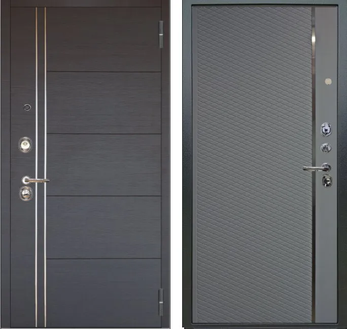 Фото Дверь Аргус ЛЮКС 3К Лофт-венге Антик серебро DIS006855