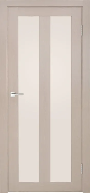 Межкомнатная дверь Легенда Z-5 тон Кремовая лиственница Остекление Сатинат белое